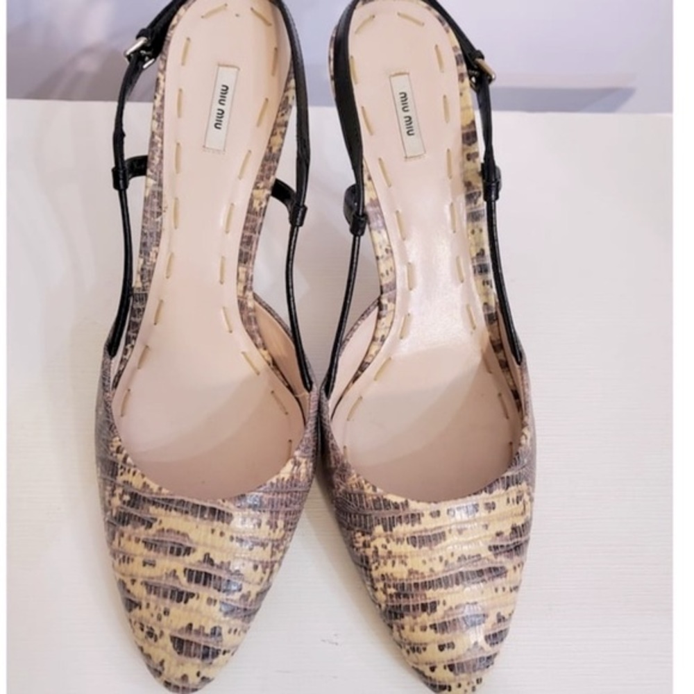 Miu Miu In Leather With Beige Python Pattern. - image 6